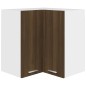 vidaXL Eck-Hängeschrank Braun Eiche-Optik 57x57x60 cm Holzwerkstoff vidaXL Eck-Hängeschrank Braun Eiche-Optik 57x57x60 cm Holzwerkstoff