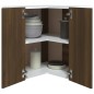 vidaXL Eck-Hängeschrank Braun Eiche-Optik 57x57x60 cm Holzwerkstoff vidaXL Eck-Hängeschrank Braun Eiche-Optik 57x57x60 cm Holzwerkstoff