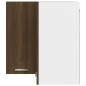 vidaXL Eck-Hängeschrank Braun Eiche-Optik 57x57x60 cm Holzwerkstoff vidaXL Eck-Hängeschrank Braun Eiche-Optik 57x57x60 cm Holzwerkstoff