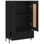 vidaXL Highboard Schwarz 69,5x31x115 cm Holzwerkstoff vidaXL Highboard Schwarz 69,5x31x115 cm Holzwerkstoff