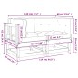 vidaXL Ecksofas mit Kissen 2 Stk. Grau Massivholz Kiefer vidaXL Ecksofas mit Kissen 2 Stk. Grau Massivholz Kiefer