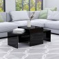 vidaXL Couchtisch-Set Hochglanz-Schwarz 100x48x40 cm Holzwerkstoff vidaXL Couchtisch-Set Hochglanz-Schwarz 100x48x40 cm Holzwerkstoff