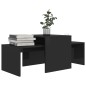 vidaXL Couchtisch-Set Hochglanz-Schwarz 100x48x40 cm Holzwerkstoff vidaXL Couchtisch-Set Hochglanz-Schwarz 100x48x40 cm Holzwerkstoff