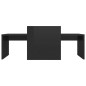 vidaXL Couchtisch-Set Hochglanz-Schwarz 100x48x40 cm Holzwerkstoff vidaXL Couchtisch-Set Hochglanz-Schwarz 100x48x40 cm Holzwerkstoff