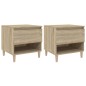 vidaXL Nachttische 2 Stk. Sonoma-Eiche 50x46x50 cm Holzwerkstoff vidaXL Nachttische 2 Stk. Sonoma-Eiche 50x46x50 cm Holzwerkstoff