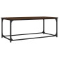 vidaXL Couchtisch Braun Eichen-Optik 102x50x40 cm Holzwerkstoff Eisen vidaXL Couchtisch Braun Eichen-Optik 102x50x40 cm Holzwerkstoff Eisen