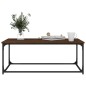 vidaXL Couchtisch Braun Eichen-Optik 102x50x40 cm Holzwerkstoff Eisen vidaXL Couchtisch Braun Eichen-Optik 102x50x40 cm Holzwerkstoff Eisen