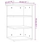 vidaXL Beistellregal Weiß 35x35x55 cm Holzwerkstoff vidaXL Beistellregal Weiß 35x35x55 cm Holzwerkstoff