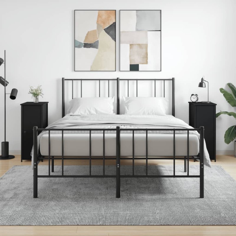 vidaXL Nachttische 2 Stk. Schwarz 32x42x80 cm Holzwerkstoff vidaXL Nachttische 2 Stk. Schwarz 32x42x80 cm Holzwerkstoff