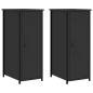 vidaXL Nachttische 2 Stk. Schwarz 32x42x80 cm Holzwerkstoff vidaXL Nachttische 2 Stk. Schwarz 32x42x80 cm Holzwerkstoff