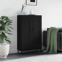 vidaXL Highboard Schwarz 69,5x31x115 cm Holzwerkstoff