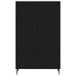 vidaXL Highboard Schwarz 69,5x31x115 cm Holzwerkstoff