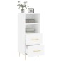 vidaXL Sideboard Weiß 34,5x34x90 cm Holzwerkstoff vidaXL Sideboard Weiß 34,5x34x90 cm Holzwerkstoff