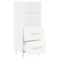 vidaXL Sideboard Weiß 34,5x34x90 cm Holzwerkstoff vidaXL Sideboard Weiß 34,5x34x90 cm Holzwerkstoff