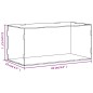 vidaXL Vitrine Transparent 24x12x11 cm Acryl vidaXL Vitrine Transparent 24x12x11 cm Acryl