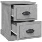 vidaXL Nachttische 2 Stk. Betongrau 39x39x47,5 cm Holzwerkstoff vidaXL Nachttische 2 Stk. Betongrau 39x39x47,5 cm Holzwerkstoff