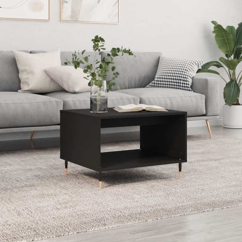 vidaXL Couchtisch Schwarz 60x50x40 cm Holzwerkstoff vidaXL Couchtisch Schwarz 60x50x40 cm Holzwerkstoff