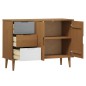 vidaXL Sideboard MOLDE Braun 113x40x80 cm Massivholz Kiefer vidaXL Sideboard MOLDE Braun 113x40x80 cm Massivholz Kiefer