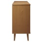 vidaXL Sideboard MOLDE Braun 113x40x80 cm Massivholz Kiefer vidaXL Sideboard MOLDE Braun 113x40x80 cm Massivholz Kiefer