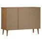 vidaXL Sideboard MOLDE Braun 113x40x80 cm Massivholz Kiefer vidaXL Sideboard MOLDE Braun 113x40x80 cm Massivholz Kiefer