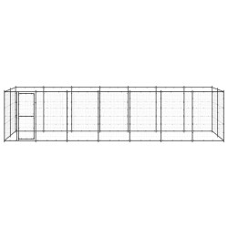 vidaXL Outdoor-Hundezwinger Stahl 16,94 m²