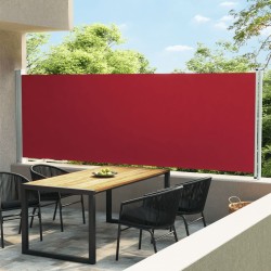 vidaXL Seitenmarkise Ausziehbar 160x600 cm Rot