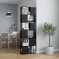vidaXL Bücherregal Raumteiler Hochglanz-Schwarz 60x24x186 cm vidaXL Bücherregal Raumteiler Hochglanz-Schwarz 60x24x186 cm