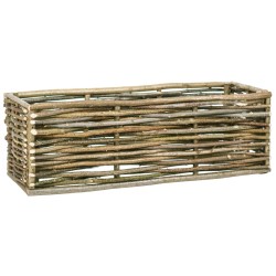 vidaXL Garten-Hochbeet 120×40×40 cm Haselnussholz