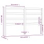 vidaXL Kopfteil Schwarz 126x4x100 cm Massivholz Kiefer vidaXL Kopfteil Schwarz 126x4x100 cm Massivholz Kiefer