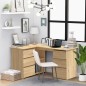 vidaXL Eckschreibtisch Sonoma-Eiche 145x100x76 cm Holzwerkstoff vidaXL Eckschreibtisch Sonoma-Eiche 145x100x76 cm Holzwerkstoff