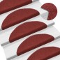 vidaXL 15 Stk. Selbstklebende Treppenmatten Nadelvlies 56x17x3cm Rot vidaXL 15 Stk. Selbstklebende Treppenmatten Nadelvlies 56x17x3cm Rot