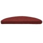 vidaXL 15 Stk. Selbstklebende Treppenmatten Nadelvlies 56x17x3cm Rot vidaXL 15 Stk. Selbstklebende Treppenmatten Nadelvlies 56x17x3cm Rot