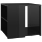 vidaXL Beistelltisch Hochglanz-Schwarz 50x50x45 cm Holzwerkstoff vidaXL Beistelltisch Hochglanz-Schwarz 50x50x45 cm Holzwerkstoff