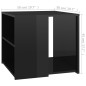 vidaXL Beistelltisch Hochglanz-Schwarz 50x50x45 cm Holzwerkstoff vidaXL Beistelltisch Hochglanz-Schwarz 50x50x45 cm Holzwerkstoff