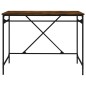 vidaXL Schreibtisch Räuchereiche 100x50x75 cm Holzwerkstoff und Eisen vidaXL Schreibtisch Räuchereiche 100x50x75 cm Holzwerkstoff und Eisen