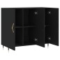 vidaXL Sideboard Schwarz 90x34x80 cm Holzwerkstoff vidaXL Sideboard Schwarz 90x34x80 cm Holzwerkstoff