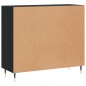 vidaXL Sideboard Schwarz 90x34x80 cm Holzwerkstoff vidaXL Sideboard Schwarz 90x34x80 cm Holzwerkstoff