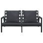 vidaXL 5-tlg. Garten-Lounge-Set mit Auflagen Aluminium Dunkelgrau vidaXL 5-tlg. Garten-Lounge-Set mit Auflagen Aluminium Dunkelgrau