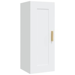 vidaXL Wandschrank Weiß 35x34x90 cm Holzwerkstoff