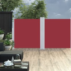 vidaXL Seitenmarkise Ausziehbar Rot 117x600 cm
