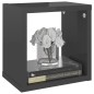 vidaXL Würfelregale 2 Stk. Hochglanz-Grau 22x15x22 cm vidaXL Würfelregale 2 Stk. Hochglanz-Grau 22x15x22 cm