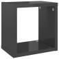 vidaXL Würfelregale 2 Stk. Hochglanz-Grau 22x15x22 cm vidaXL Würfelregale 2 Stk. Hochglanz-Grau 22x15x22 cm