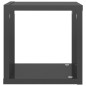 vidaXL Würfelregale 2 Stk. Hochglanz-Grau 22x15x22 cm vidaXL Würfelregale 2 Stk. Hochglanz-Grau 22x15x22 cm
