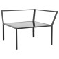 vidaXL 5-tlg. Garten-Lounge-Set mit Auflagen Aluminium Dunkelgrau vidaXL 5-tlg. Garten-Lounge-Set mit Auflagen Aluminium Dunkelgrau