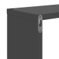 vidaXL Würfelregale 2 Stk. Hochglanz-Grau 22x15x22 cm vidaXL Würfelregale 2 Stk. Hochglanz-Grau 22x15x22 cm