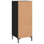 vidaXL Sideboard Schwarz 34,5x34x90 cm Holzwerkstoff vidaXL Sideboard Schwarz 34,5x34x90 cm Holzwerkstoff