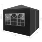 vidaXL Partyzelt 3 x 3 m Anthrazit vidaXL Partyzelt 3 x 3 m Anthrazit