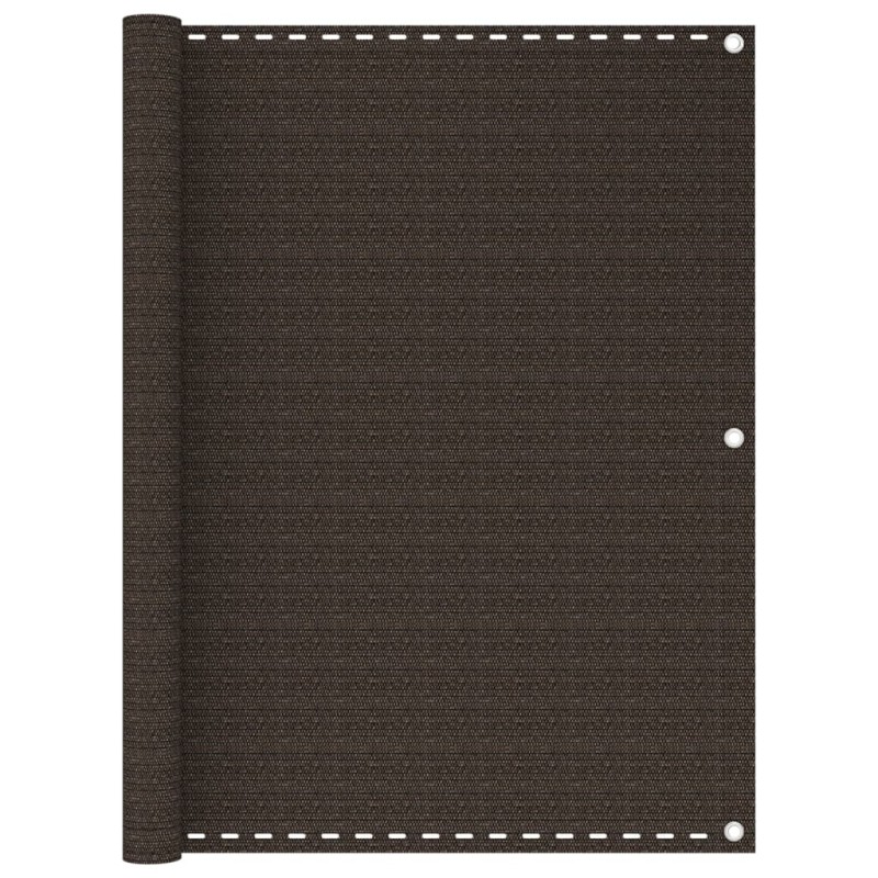 vidaXL Balkon-Sichtschutz Braun 120x500 cm HDPE vidaXL Balkon-Sichtschutz Braun 120x500 cm HDPE