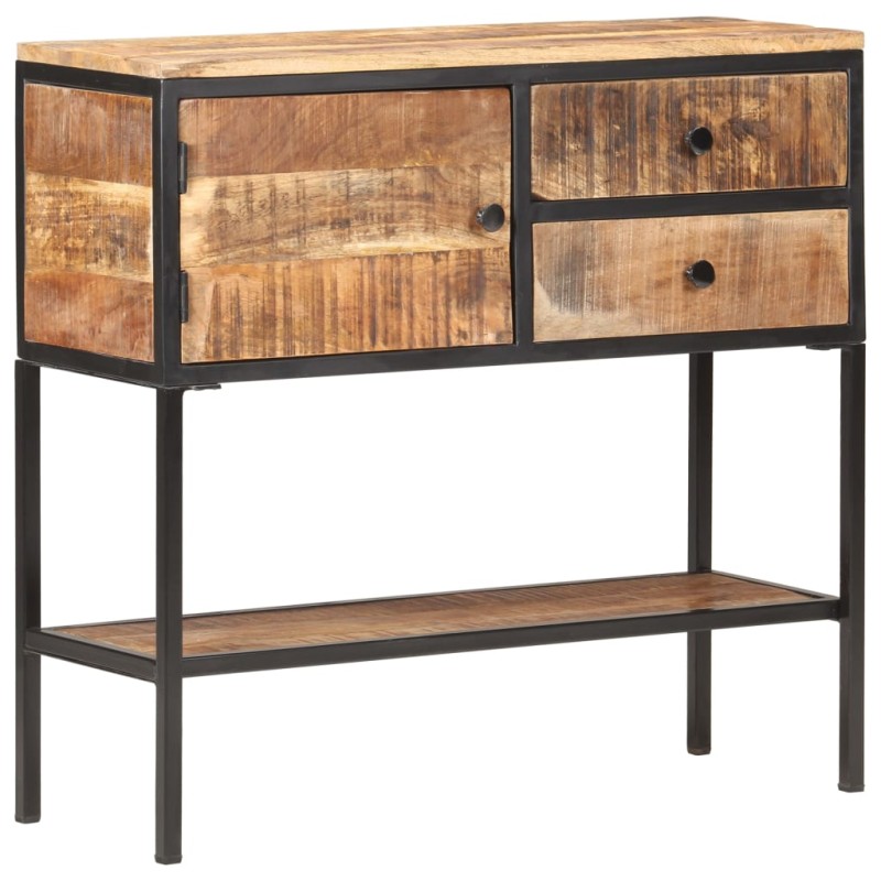 vidaXL Sideboard 85x30x80 cm Raues Mangoholz vidaXL Sideboard 85x30x80 cm Raues Mangoholz