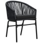 vidaXL Gartenstühle 2 Stk. Schwarz PE-Rattan vidaXL Gartenstühle 2 Stk. Schwarz PE-Rattan